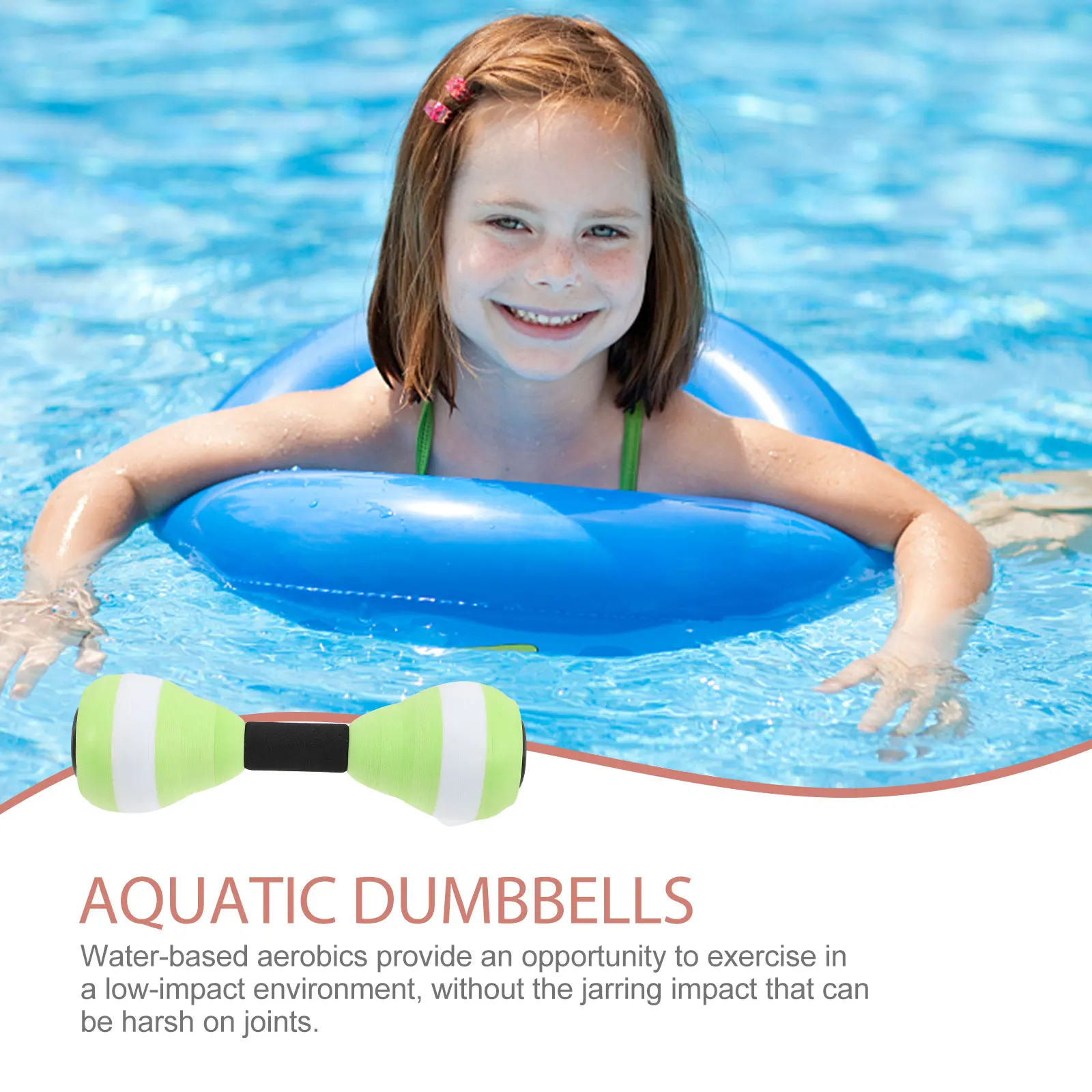 

EVA Floating Water Sports Dumbbells for Pool Exercise Weights Children Workout Automatic Fitness Equipment