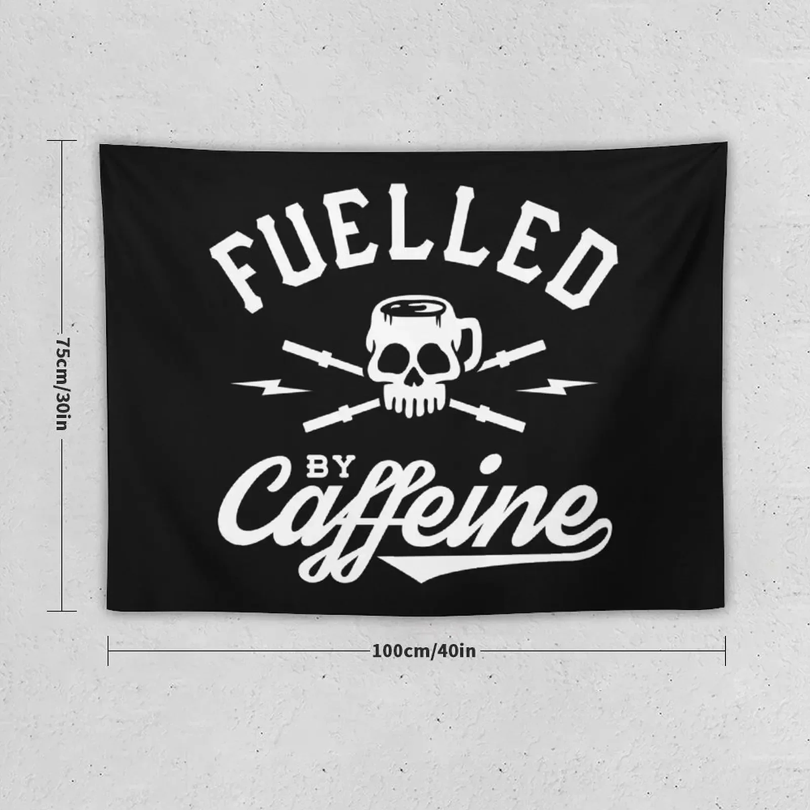 Fuelled By Caffeine Tapestry Wall Hangings Decoration Decoration Room Decorations For Room Funny Tapestry