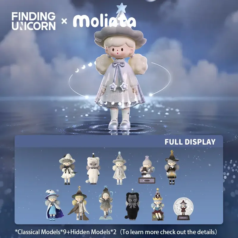 FINDING UNICORN molinta Chasing Light Series Blind Box Toys Mystery Box Mistery Caixa Action Figure Surprise Cute Model Gift