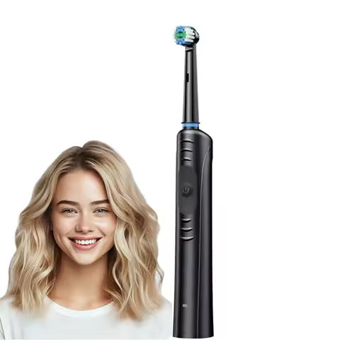 Home Travel Electric Ultrasonic Sonic Toothbrush With 4pcs Brush Heads USB Rechargeable Waterproof Toothbrush