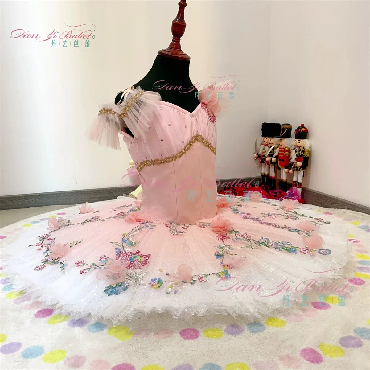 Danyi Garden Dance tutu disk skirt Ballet performance dress Pink Competition dress performance dress Professional customization