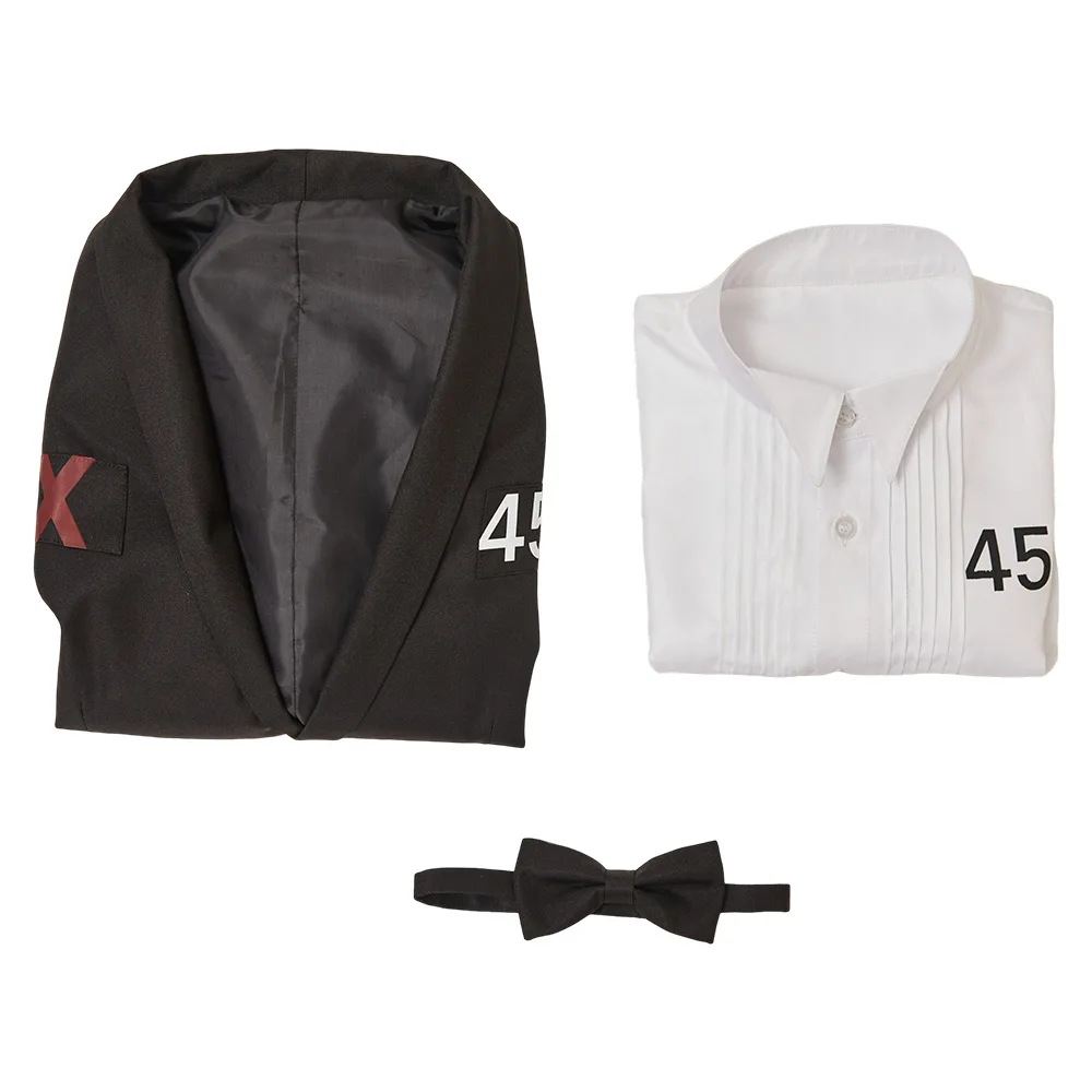 2025 TV Game Of Teuthida Seong Gi-hun No.001 456 Clothes Vest Aecoration Outfits Suits Halloween Party Disguise Roleplay Costume