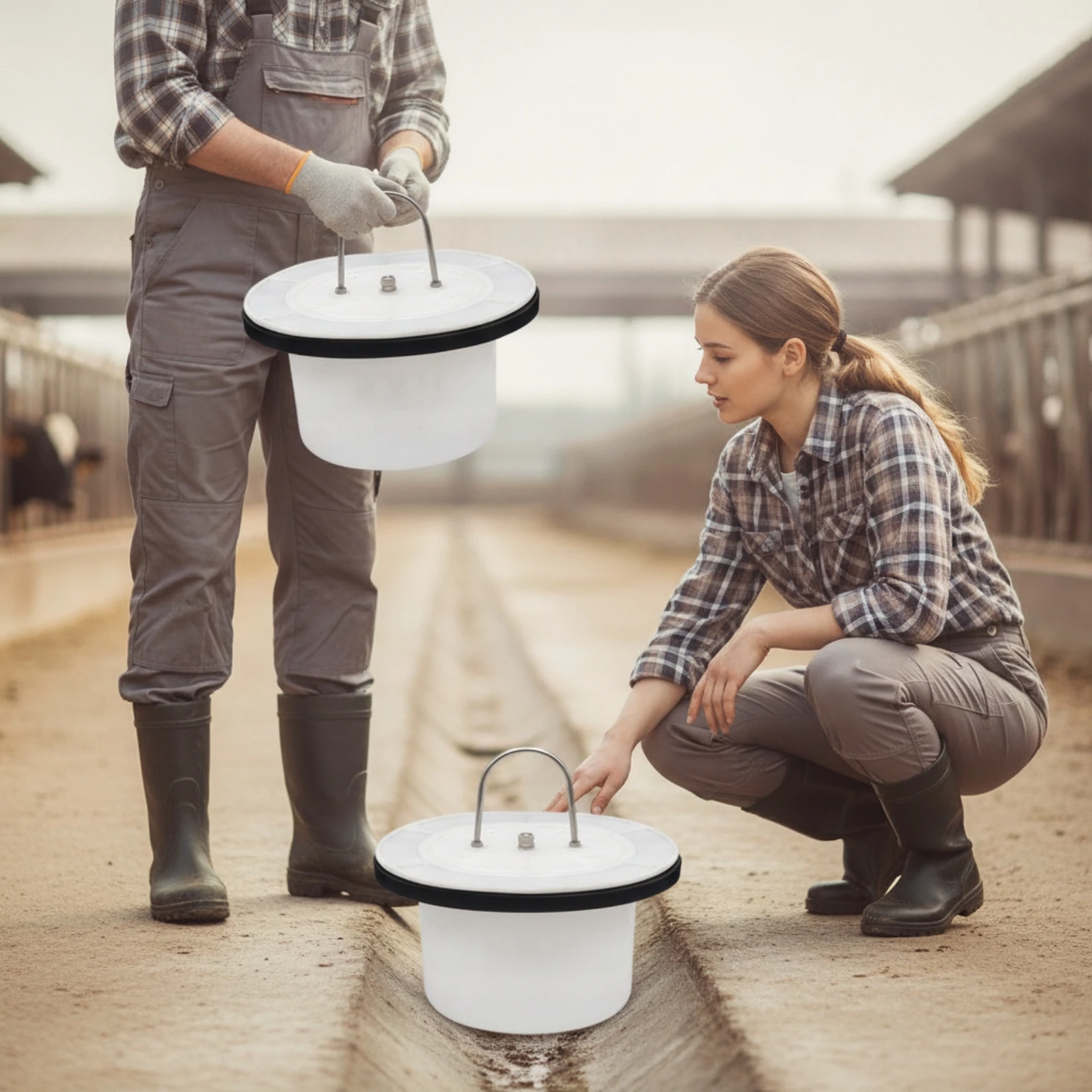 Manure Plug with Handle Easy-to-Clean Manure Drain Plug Reusable for Livestock Producers