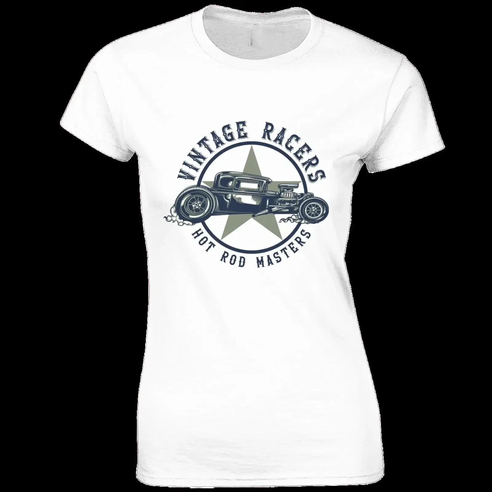 Vintage Racers Hot Rod Women's T Shirt Classic Car Retro Lover Design  vintage Washed designer clothes graphic streetwear