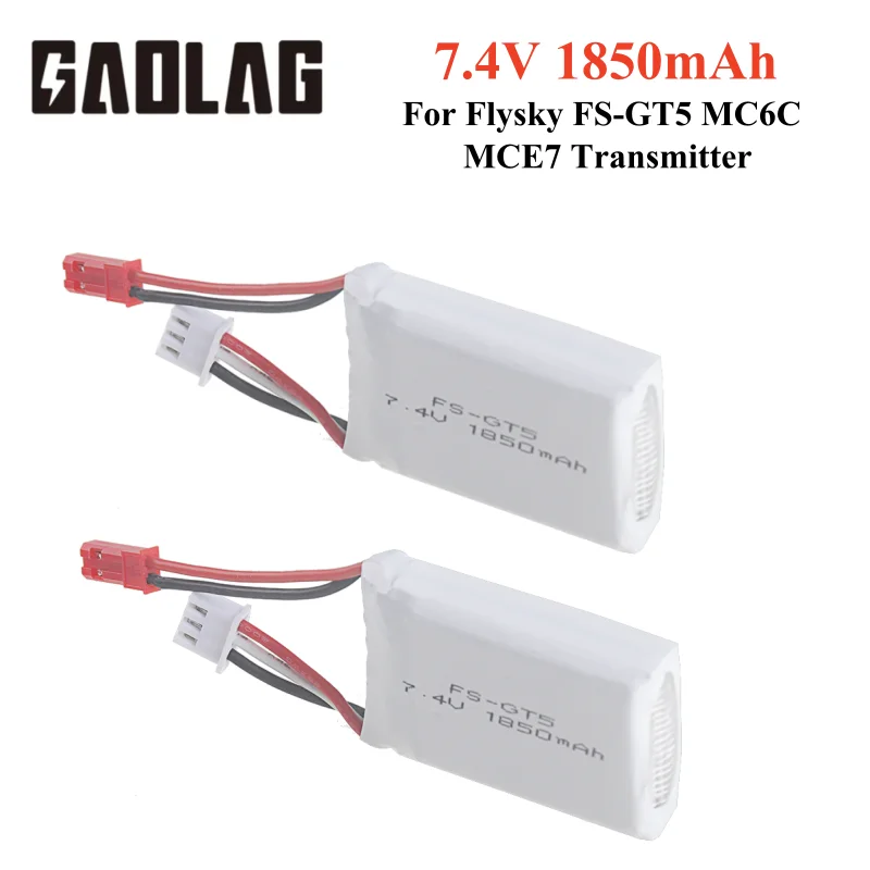 Li-Ion Akku für FS GT5 2,4G 6CH Sender FPV Racing Drone RC Quadcopter RC Spielzeug Teile 7,4 V 1600 mAh lipo batterie JST Stecker 2S