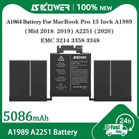Batería para portátil SKOWER A1964 para MacBook Pro de 13 pulgadas A1989 (mediados de 2018 2019) A2251 (2020) EMC 3214 3358 3348