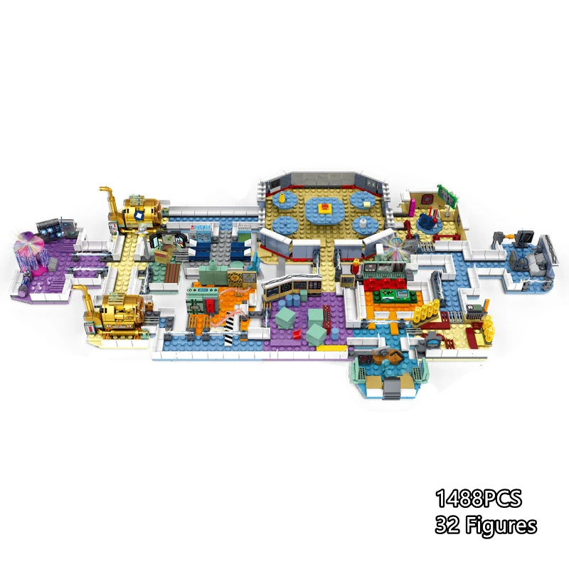 Space Combat Base Capsule Alien Game Building Blocks Doll Model Bricks Kids Kits Gift for Children view 4