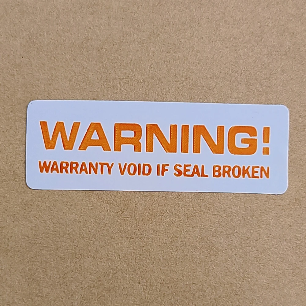 240pcs 30x10mm WARNING WARRANTY VOID IF SEAL BROKEN Security Seal Removal Proof Brittle Paper Label Tamper Evident Sticker