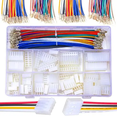 MX3.96 3.96mm Cable Connector Kit, Molex KK 156 3.96mm Pitch 2/3/4/5/6/7/8/9/10 Pin Connector with 20AWG  Cables(SH-MX3.96-CH)