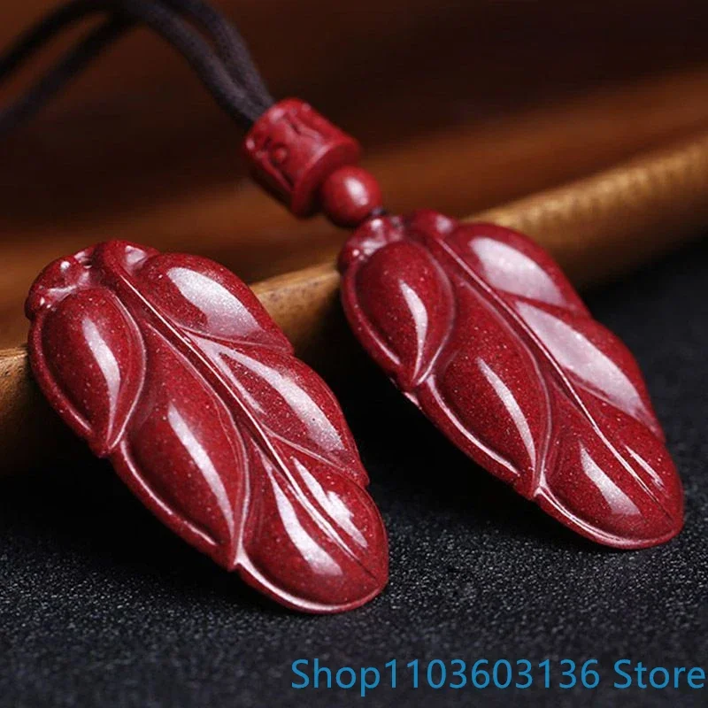 Natural cinnabar Pendant 96 High Content Imperial Purple Gold Sand Amulet Cinnabar flower Pendant Buddhist jewelry for women