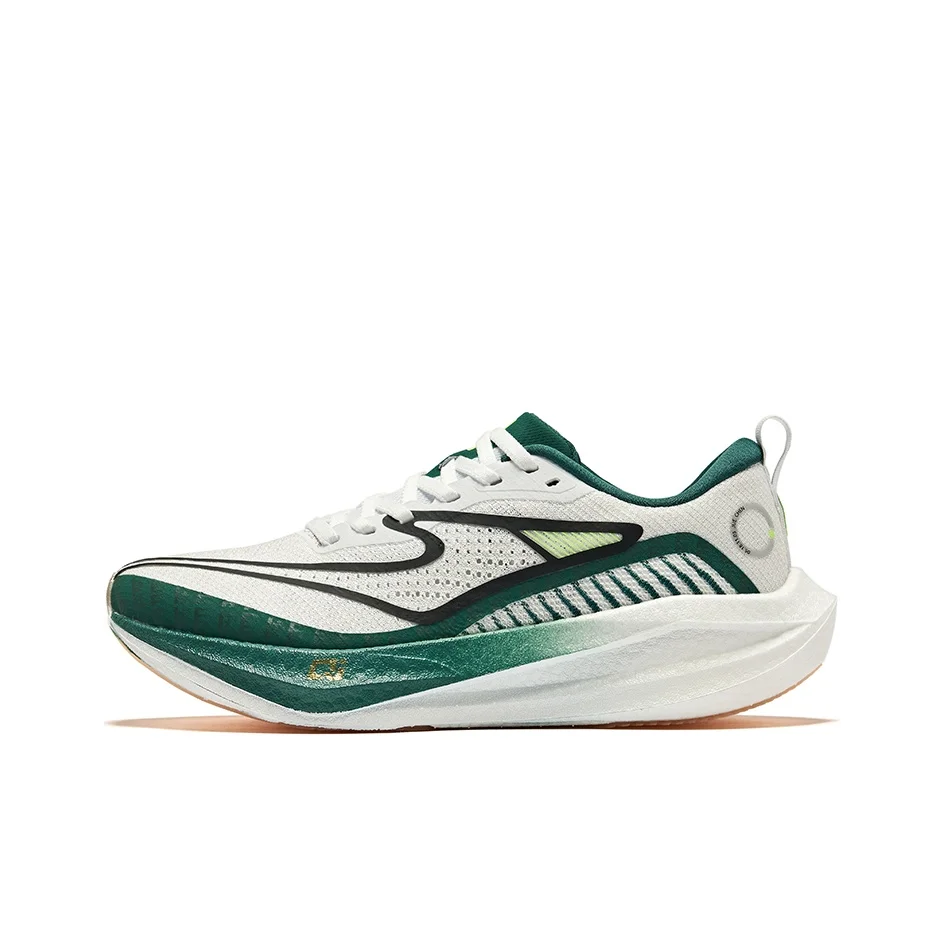 Erke Dust 3.0 Running Shoes Women's Low Top Erke White Mountain Green 52124203219-009
