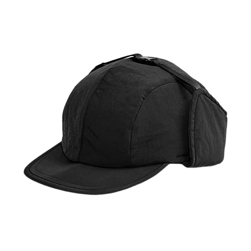 

Casual Retro Bomber Hat Solid Color Thicken Ear Protection Hat Windproof Ski Earflap Bonnet for Men Women
