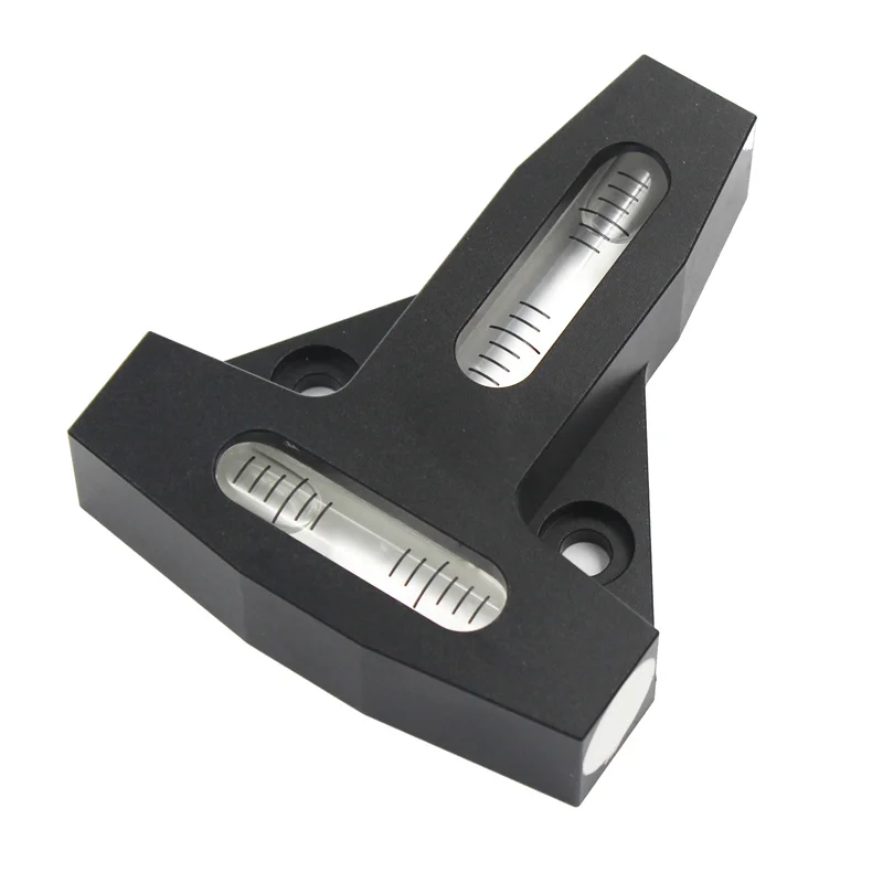 QASE Metal dwukierunkowy miernik poziomu typu T dwuosiowy duch poziomy Bubble Ampere butelka blistry 0.3 mm/m magnes dostępny 1 sztuk