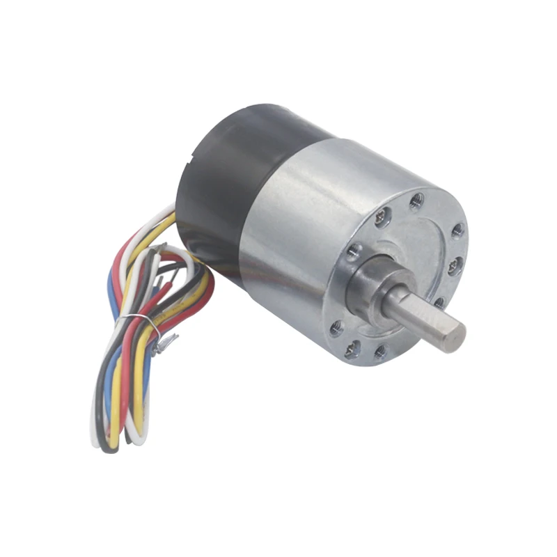 Small 24v 37mm Diameter DC Brushless Gear Motors High Torque Eccentric Shaft BLDC Geared Motor Silent Gear Motor JGB37-3525