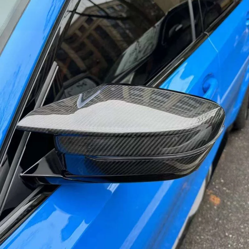 مناسبة لسيارات BMW G80/G82/G83/87 جديد M3 M4 M2 ألياف الكربون استبدال الرؤية الخلفية عكس غطاء مرآة #5