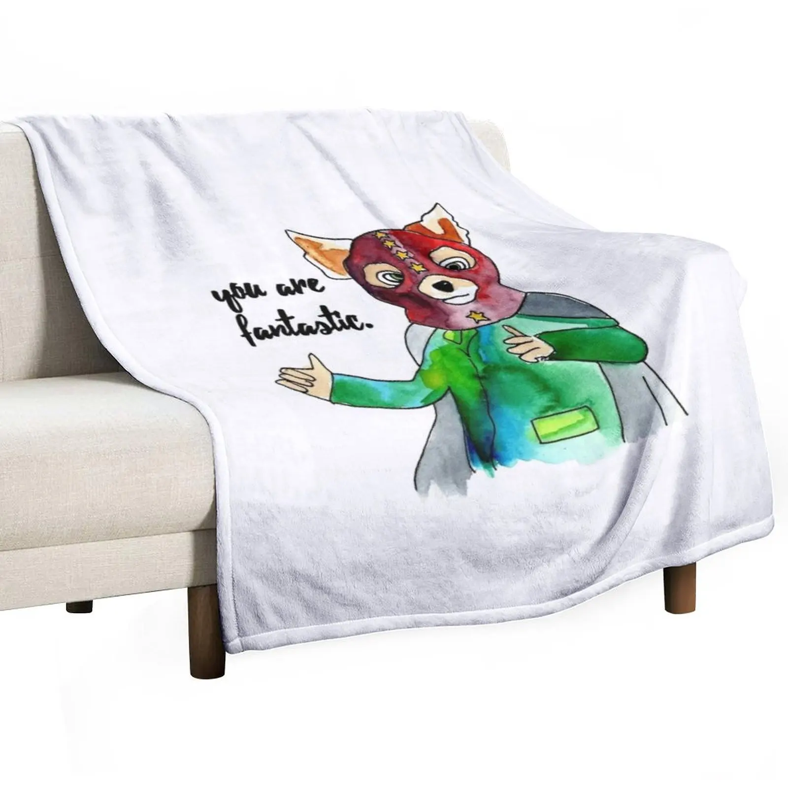Fantastic Mr. Fox Throw Blanket Heavy Hairys Sleeping Bag Retros for sofa Furry Blankets