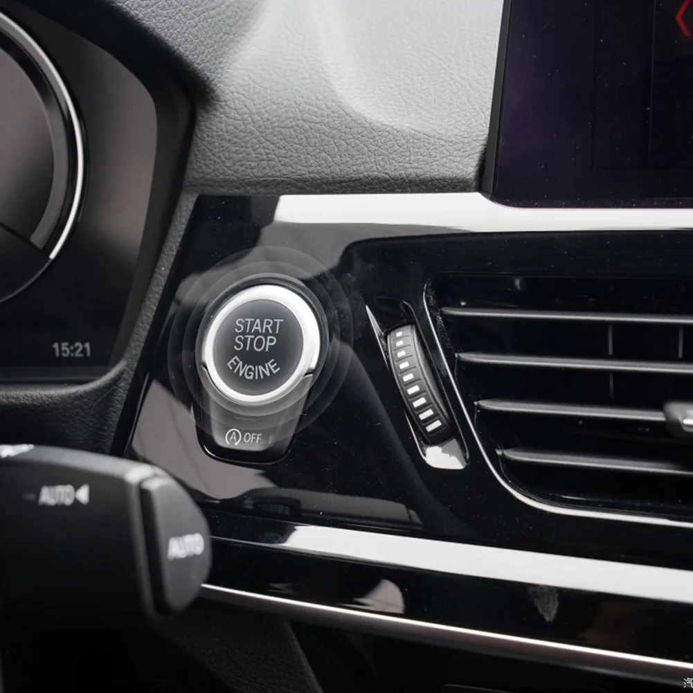 

Car Engine Start Stop Button Switch for BMW F30 F10 F34 F15 F25 F48 X1 X3 X4 X5 X6 1 2 3 4 5 6 7 Series w/ Off Cover Replace Cap