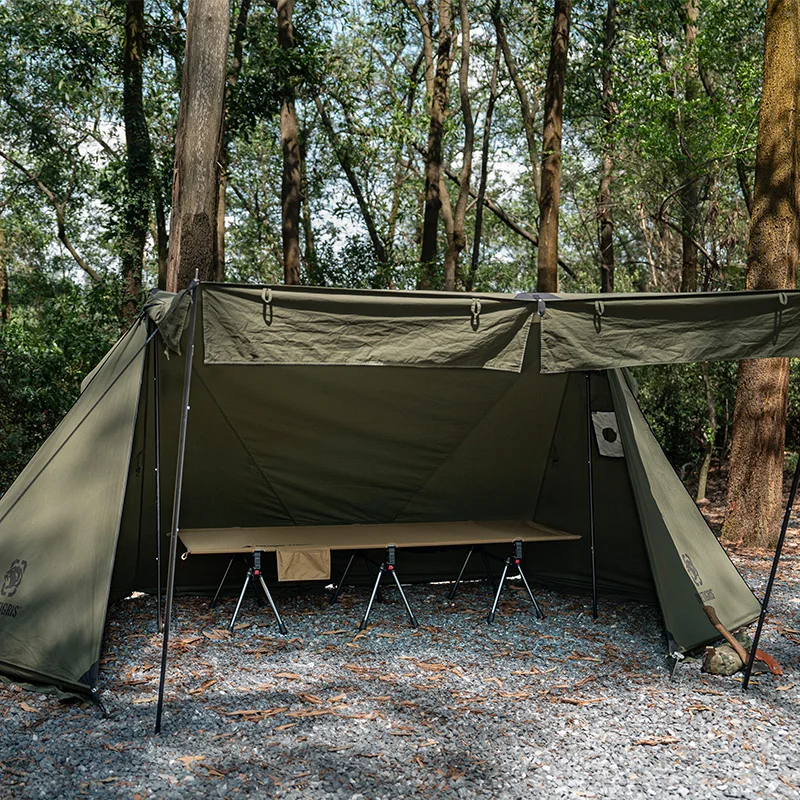 OneTigris Camping Cot portátil para adultos, fácil de montar cama dobrável, Tapete de dormir ao ar livre, Supranubis Cot