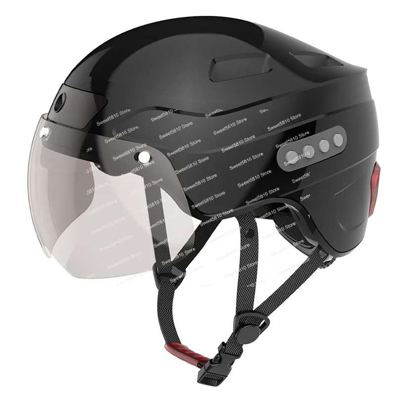 

Bluetooth voice call smart electric vehicle helmet, safe riding helmet with camera driving recorder