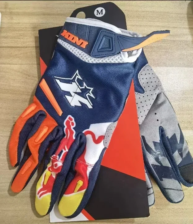 Zwarte MX Motorhandschoenen Rode Kleur Bull Racing Crossmotor Handschoenen Ademend Touchscreen MTB BMX ATV DH Sportrijhandschoenen X