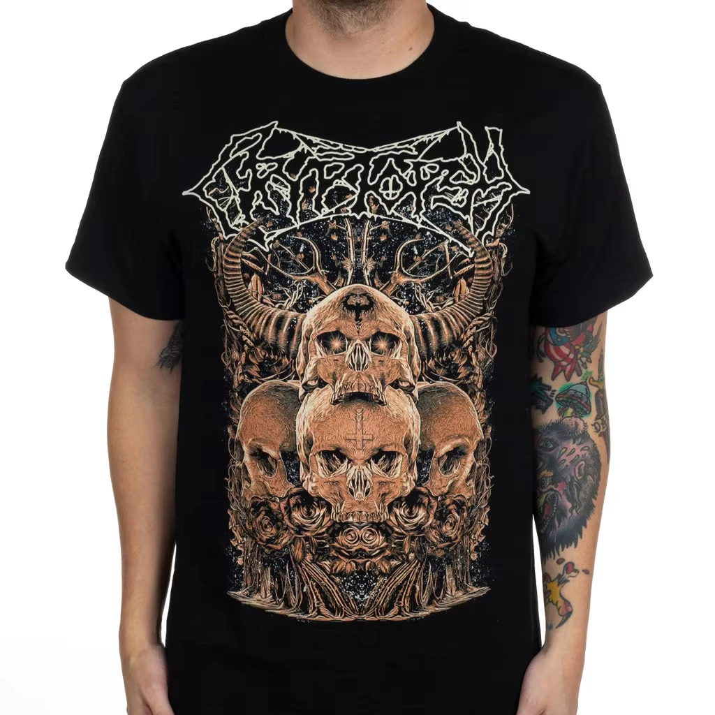 Pop Cryptopsy Band Graphic Cotton T-shirt Unisex Summer Short Sleeve Fashion Brand Tee Luxury Casual
