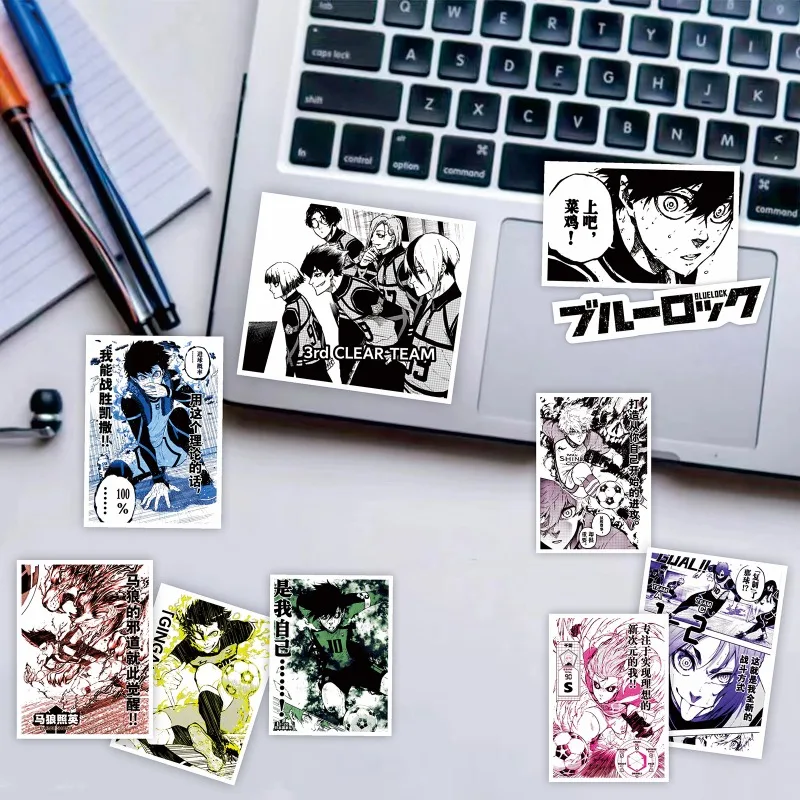 80/70PCS Personalidad de dibujos animados ‌ Pegatinas decorativas de grafiti creativo BLUE LOCK