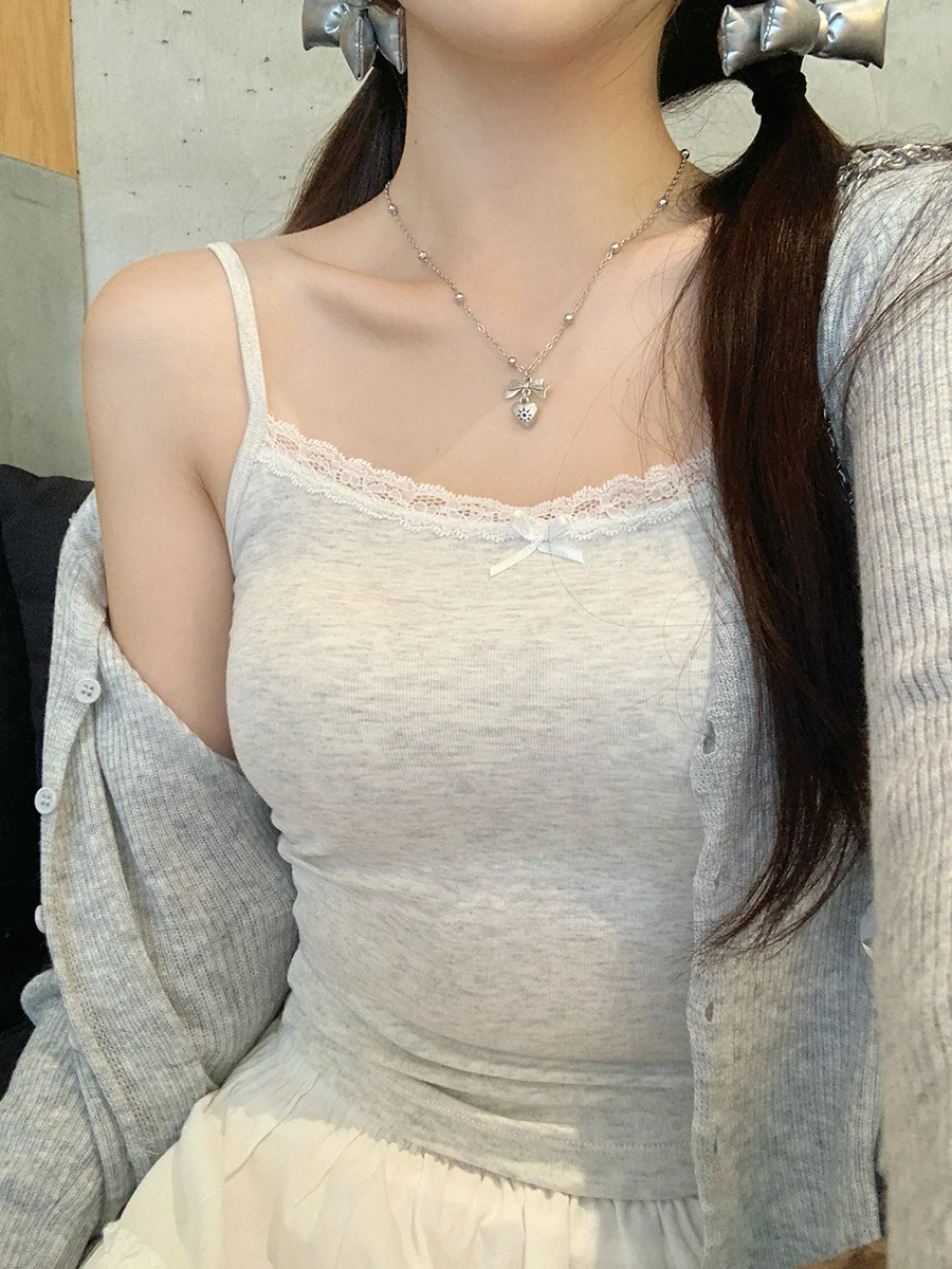 White Lace Strap Wo… - image