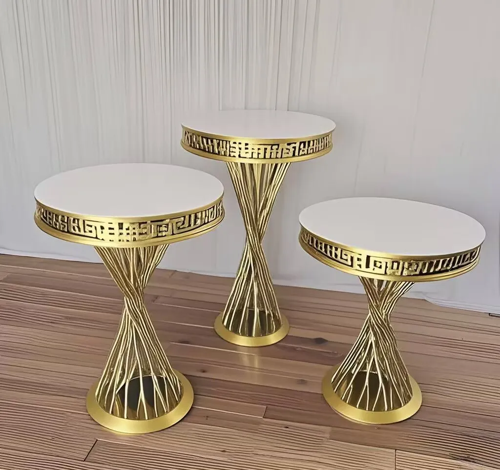 

Luxury French Gold Cylinder Flower Stand - Ideal for Wedding Dessert Tables, Party Banquet Hall Decor & Cake Holder Props