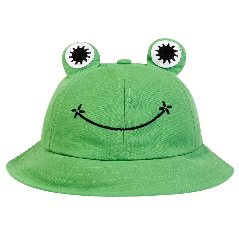 Children Cute Frog Style Personality Bucket Hats Fishermen Caps Outdoor Casual Cap Sunscreen Hat For Boy Girl