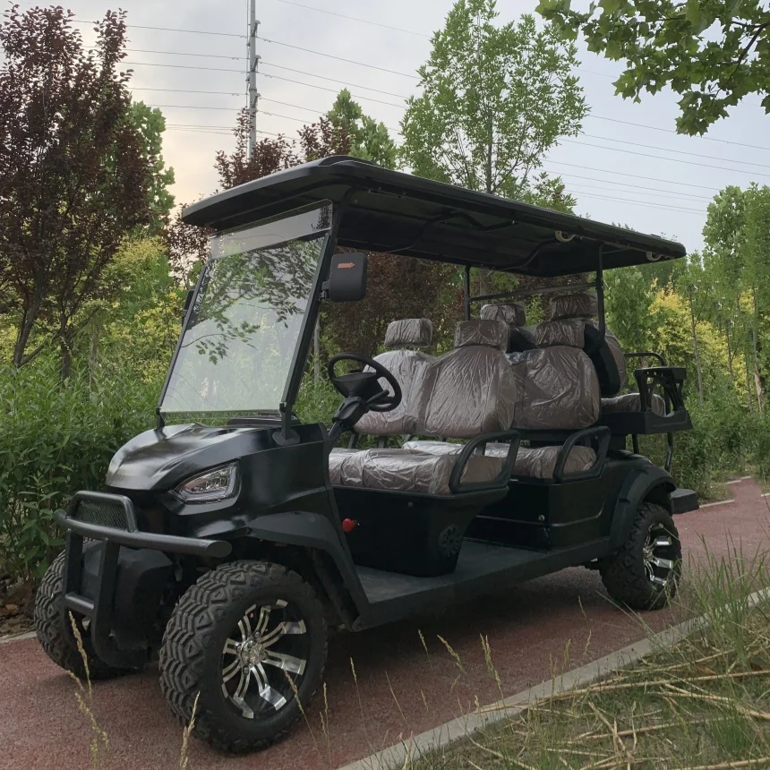 High Quality Exclusive 2 4 6 8 Seater Golf Cart 5000W/7000W AC System High Strength Steel Off Road Electric Golf Cart