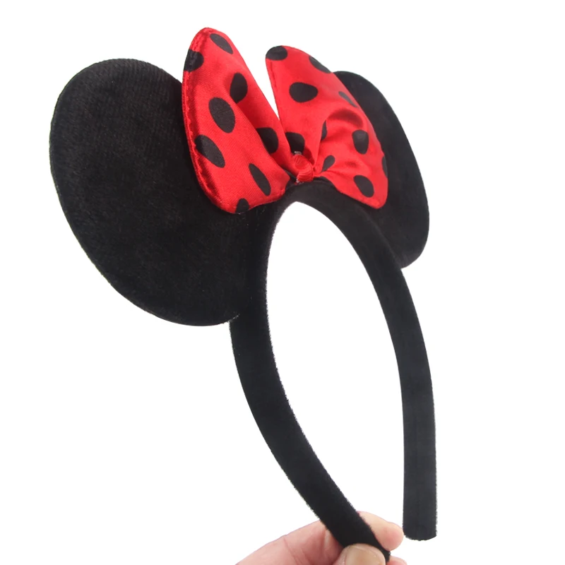 Knot Accessories Minnie Hairbands Favors Mom Lovely Ears Kids Mickey Headbands Hair Boys Party Sequin Baby Birthday Bows Girls