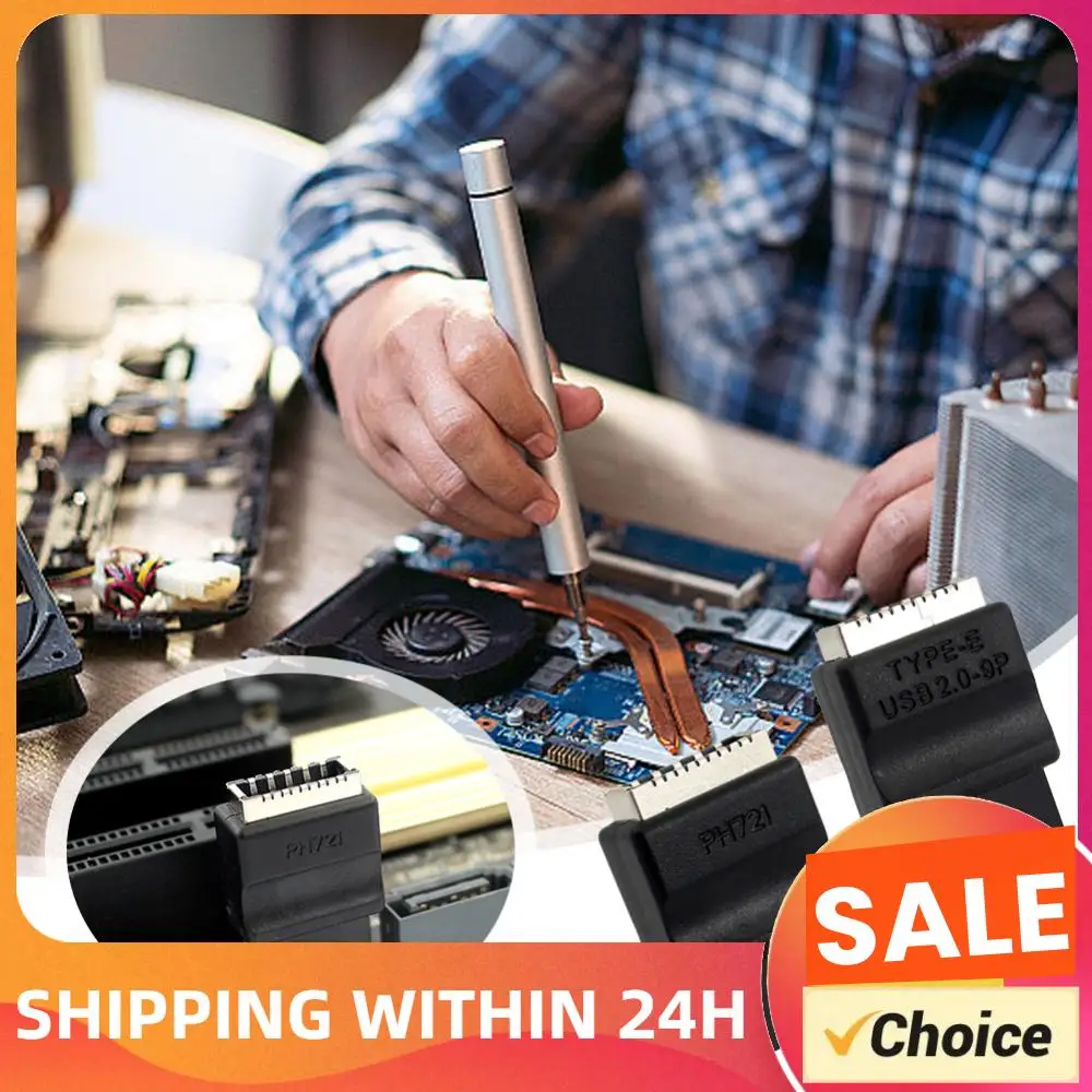 Motherboard USB 2.0 9-Pin To Type-E Front Panel Header USB2.0 9pin Male To Type-E Female Adapter Male To Female Adapter