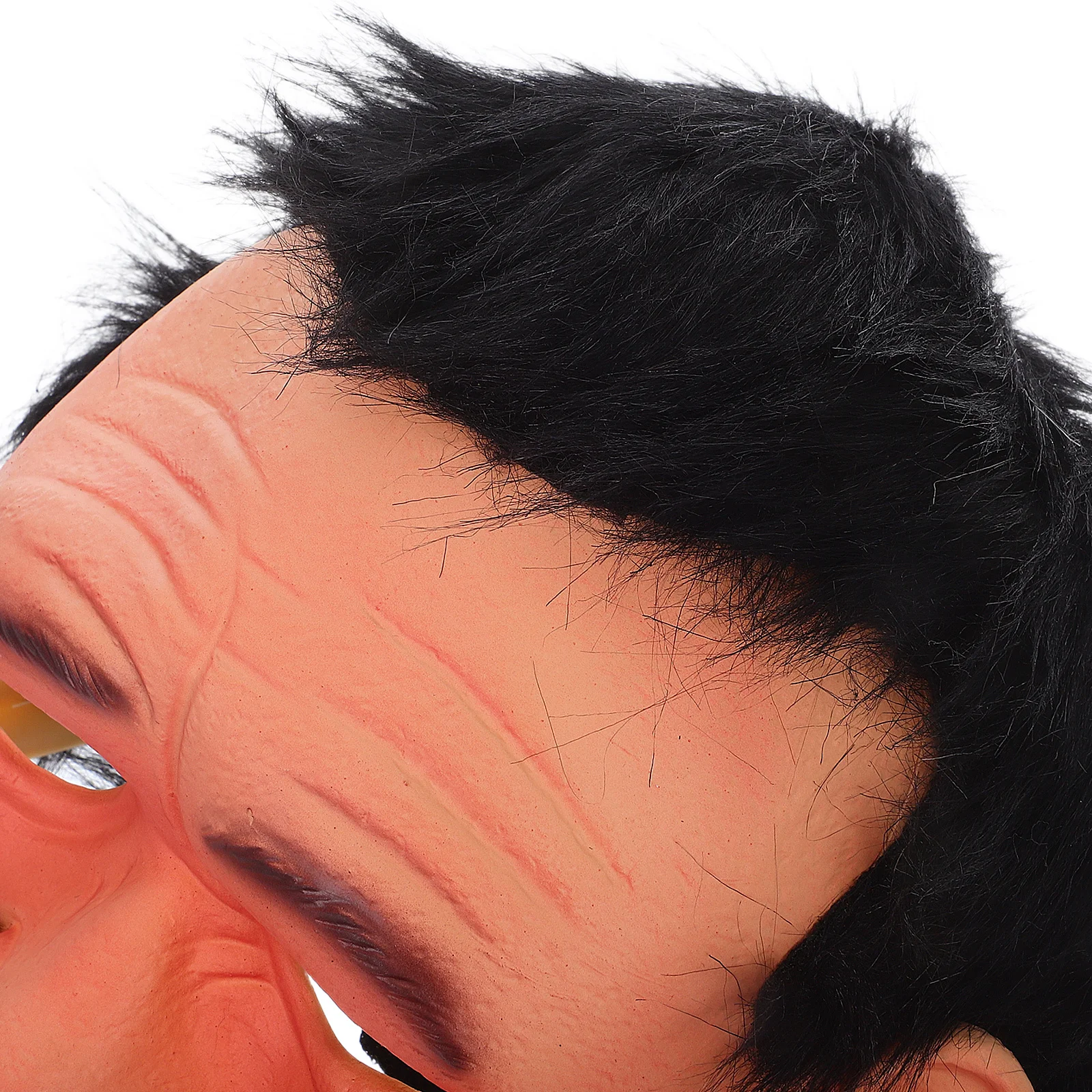 واقعية قديمة نصف الوجه اللاتكس مخيف هالوين المسنين زي القبعات تأثيري حزب الدعامة قناع الرجال العجوز #3