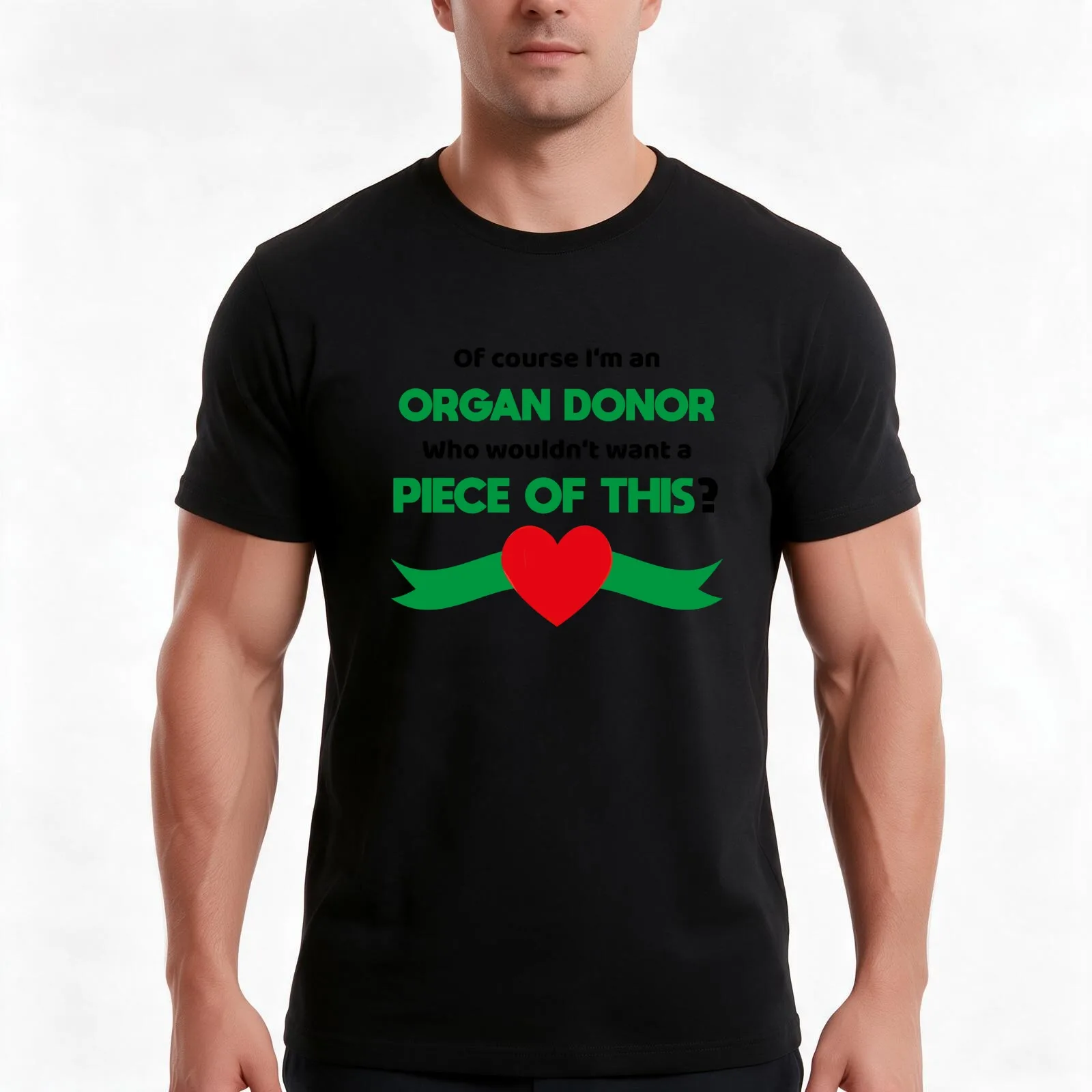 Of course I am an organ donor T-Shirt, Summer Casual Cotton Tee, Oversized Streetwear Tops, Vintage Graphic Print, 100% Cotton