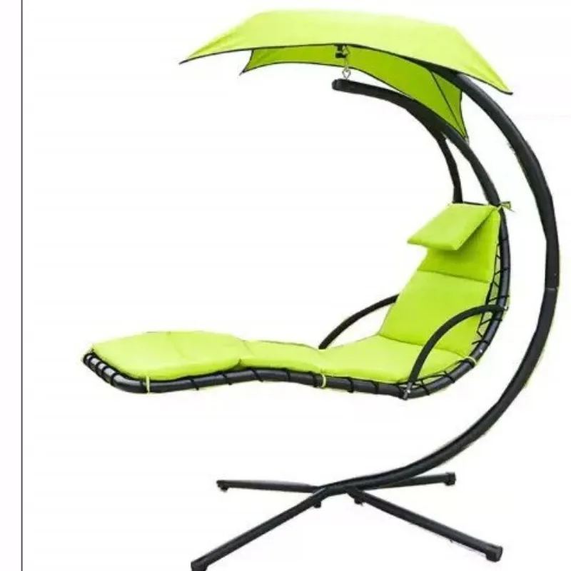 Outdoor leisure beach chair, garden swing hanging chair, lounge chair nap chair, moon chair creative art lounge chair