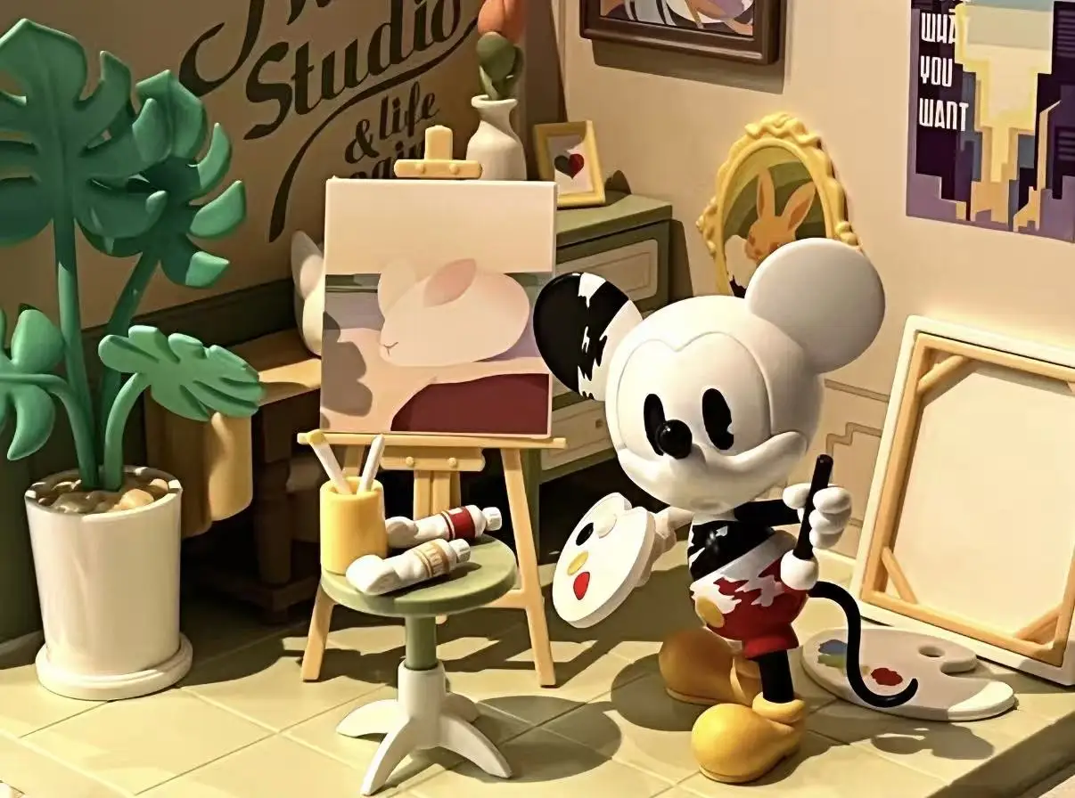 

POP MART Disney Mickey Mouse Anniversary Edition Action Figure - Curiosity Boundless Series Collectible Home Decor Desktop