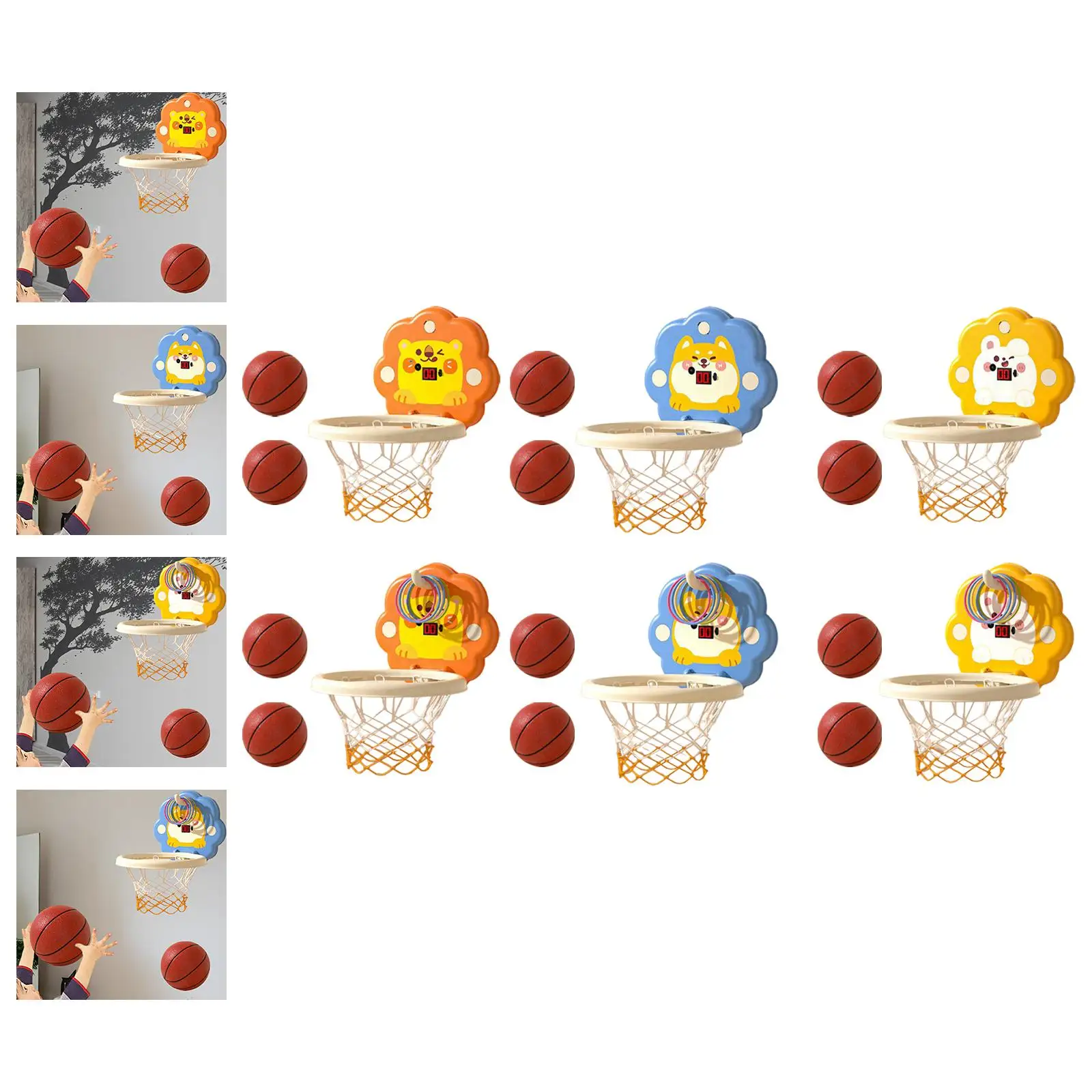 Mini Basketball Hoop Set Portable Adjustable Height Kids Children Kids Sports