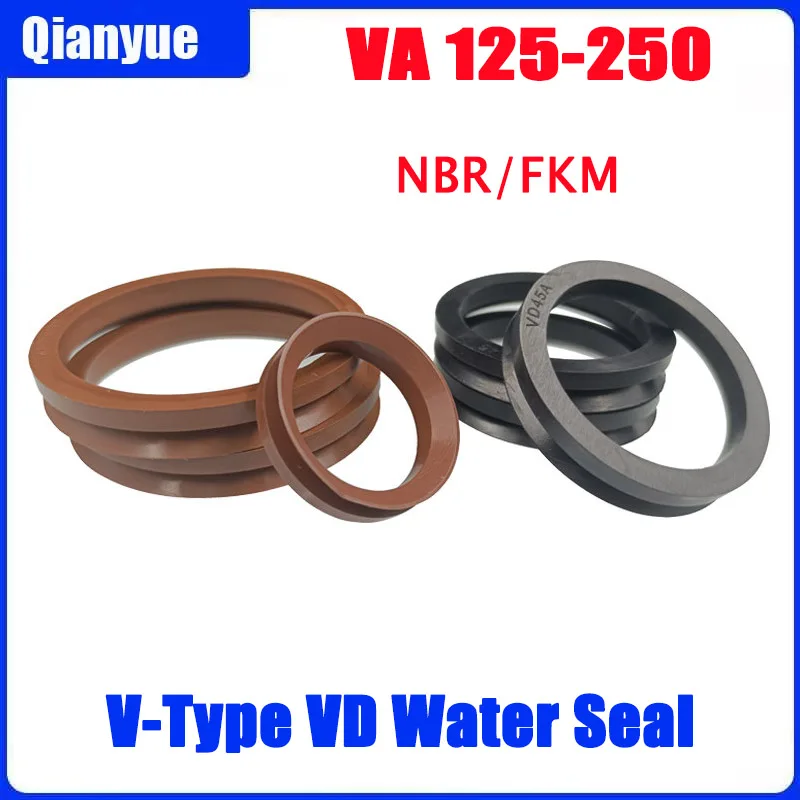 V-Type VD Water Seal VA125-250A - Rubber Shaft Seals for Pumps/Valves, NBR/FKM Material (High Wear Resistance, OEM Grade)