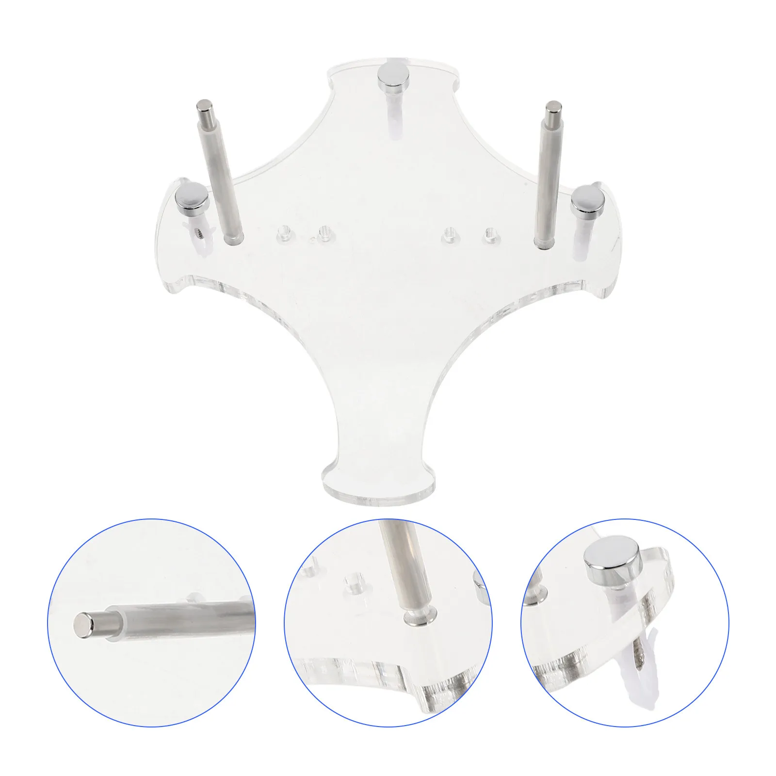 Acrylic Axe Wall Mount Holder Adjustable Transparent Vertical Display Rack Hatchet Knife Exhibition Display Stand