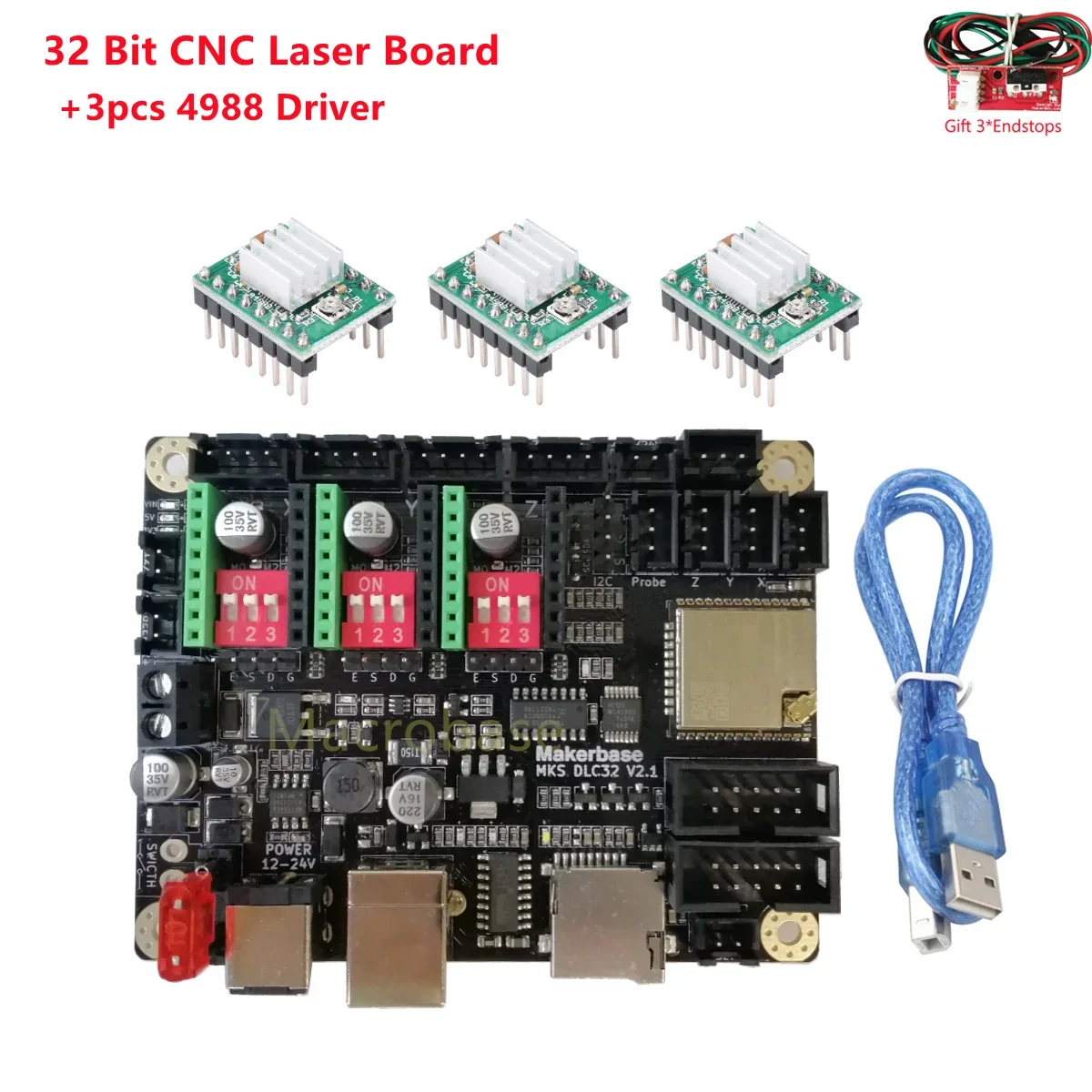 CNC laser engraving controller control plate grbl breakout board 3 axis USB driver motion card for cnc marking printer machine