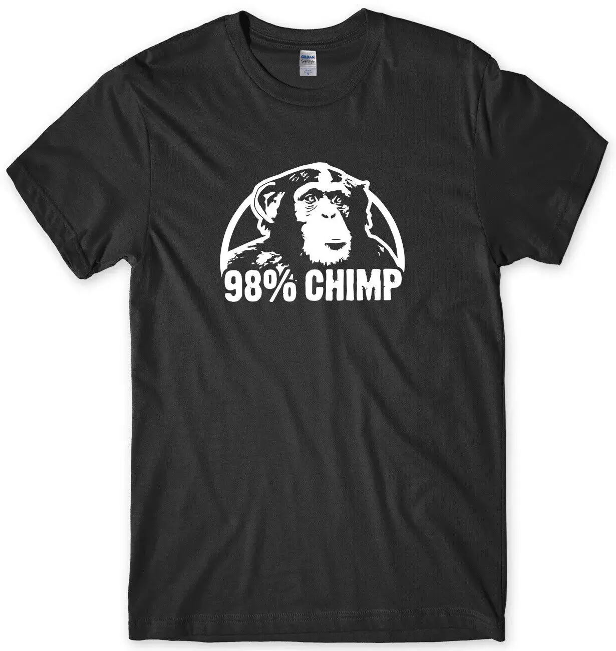 98% Chimp Mens Funny Unisex T-Shirt, Size S-5XL