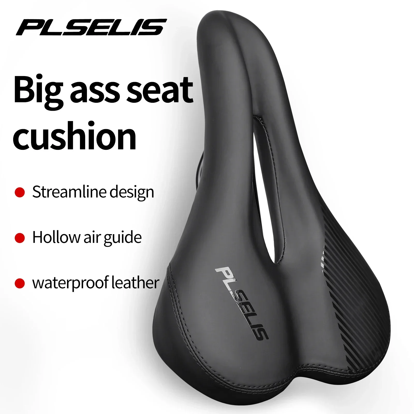 PLSELIS Bicycle Hollow Saddle Breathable Widened Comfortable And Waterproof 7x7 Mountain Bike Seat Cushion Road Mtb Saddle