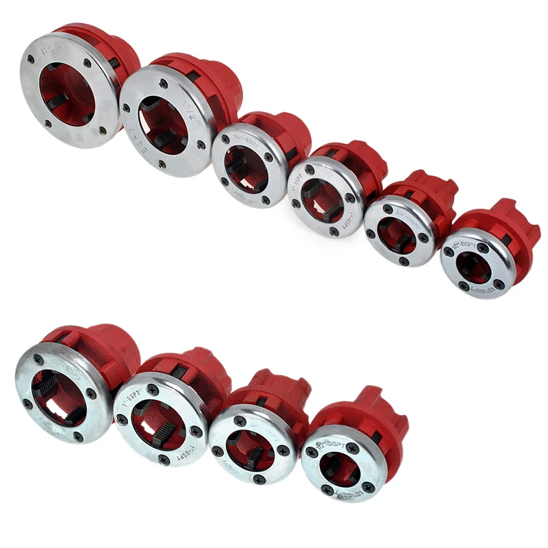 Imagem -03 - Parafuso Durável Threading Machine Máquina de Rosqueamento Manual Tubulação de Água Dobradiça Twist Plate Die Kit Pontos 12 em