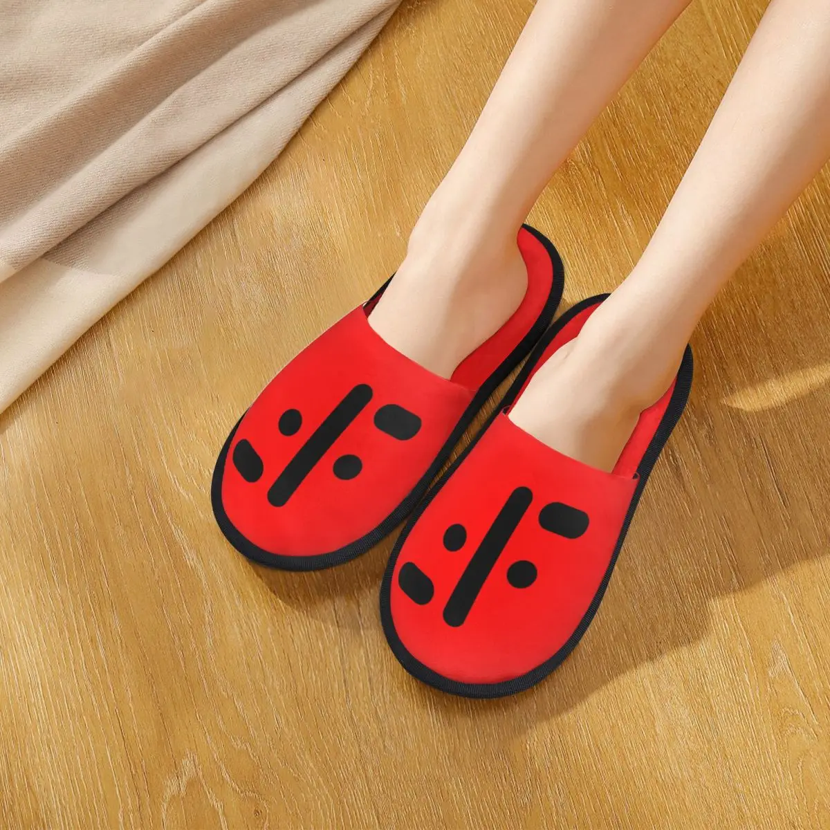

Custom V The Visitors Insignia Slippers Memory Foam Warm Soft Women House Slipper Bedroom Fluffy Shoes