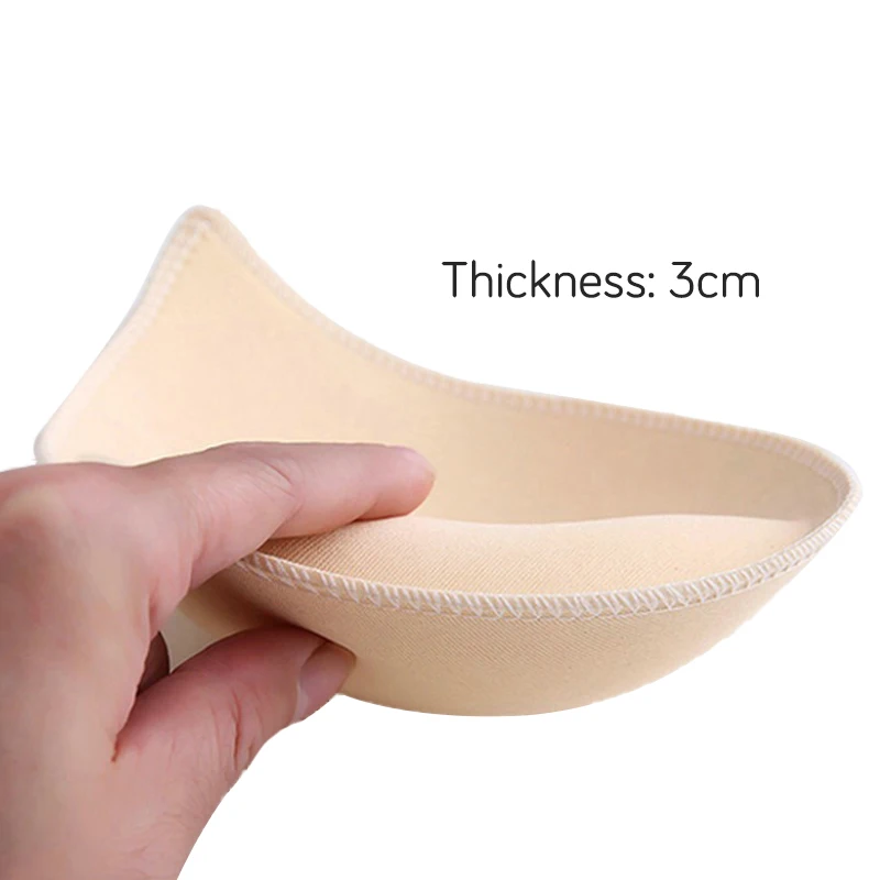 1Pair 3D Push Up Bra Pads Inserts Women Underwear Small Breast Lift Breathable Sponge Padded Bra Pad Lining Swimsuit Bra Insert