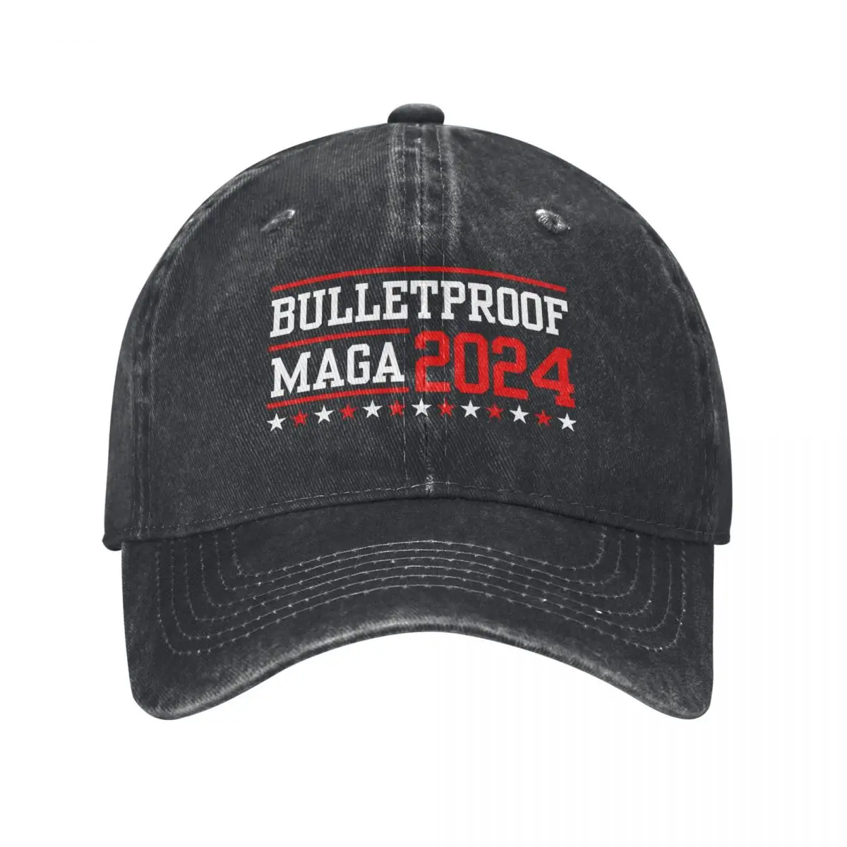 Trump Bulletproof MAGA Trucker Hat Outfit Vintage Distressed Cotton 2024 Shooting Fight for America Casquette Dad Hat Adjustable