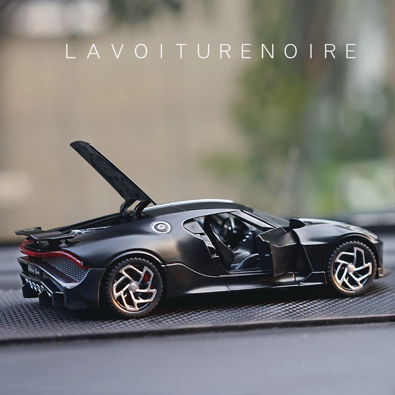 1:32 Bugatti La Voiture Noire Black Dragon Supercar Toy Alloy Car Diecasts & Toy Vehicles Car Model Car Toys For Children