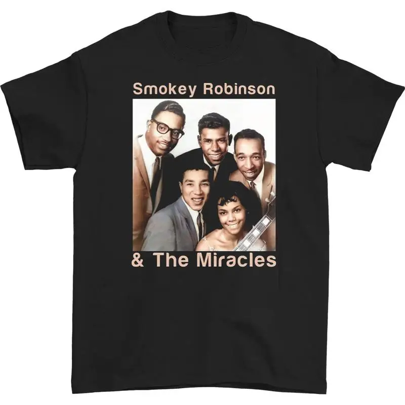 Smokey Robinson The Miracles T-shirt noir unisexe toutes tailles