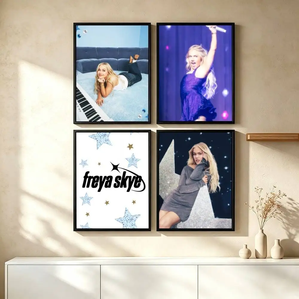 F-Freya Skye Pop Singer Poster High Quality Dorm Living Room Aesthetic Wall Decoration Painting Stickers Gift