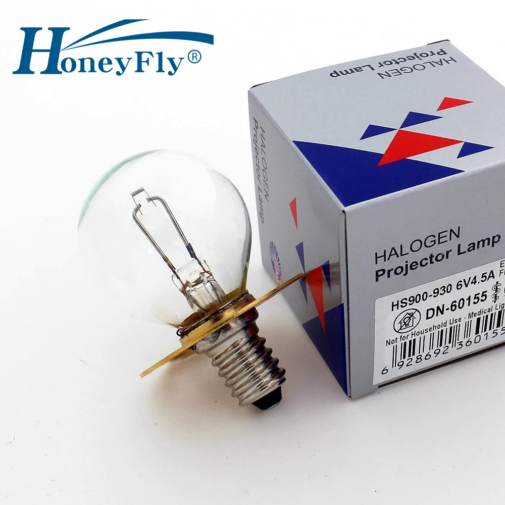 

HoneyFly Ophthalmic Slit Lamp E14 6V 4.5A 27W Flange Ring /9-Hole Microscope Bulb for Haag-Streit HS900-930 BC900 BQ900 OP2366